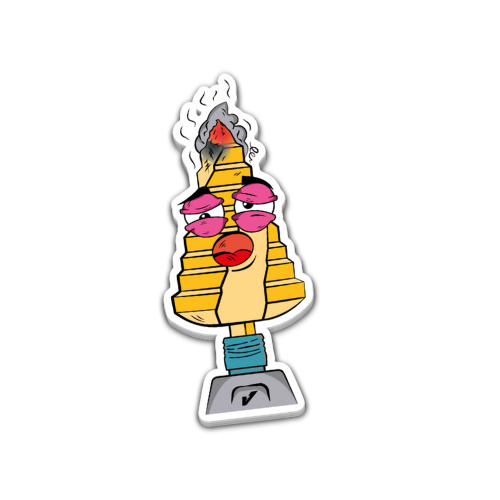 Burnt Step Drill Bit Sticker 3 Inch Decal