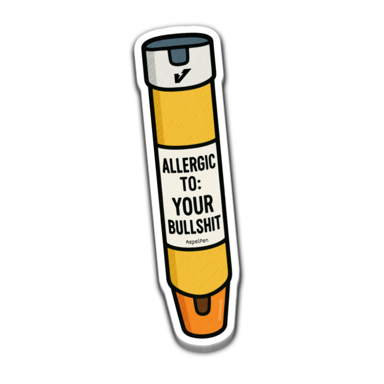 Allergic to Your Bullsh*t Sticker 5.5 Inch Decal
