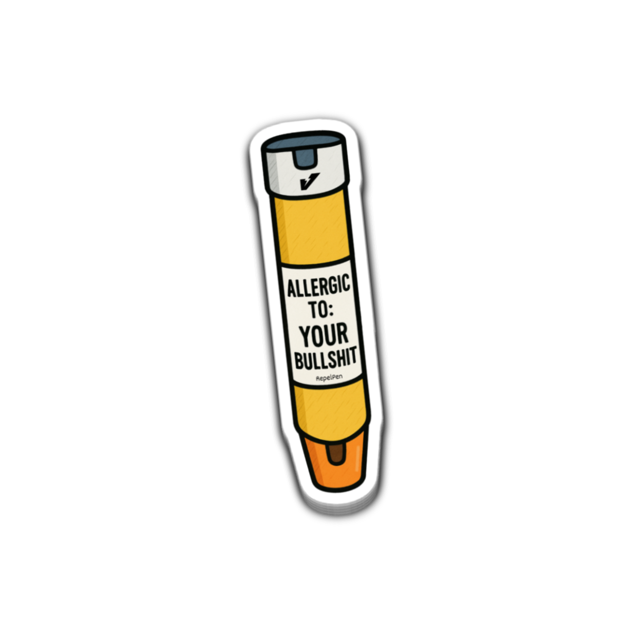Allergic to Your Bullsh*t Sticker 4 Inch Decal