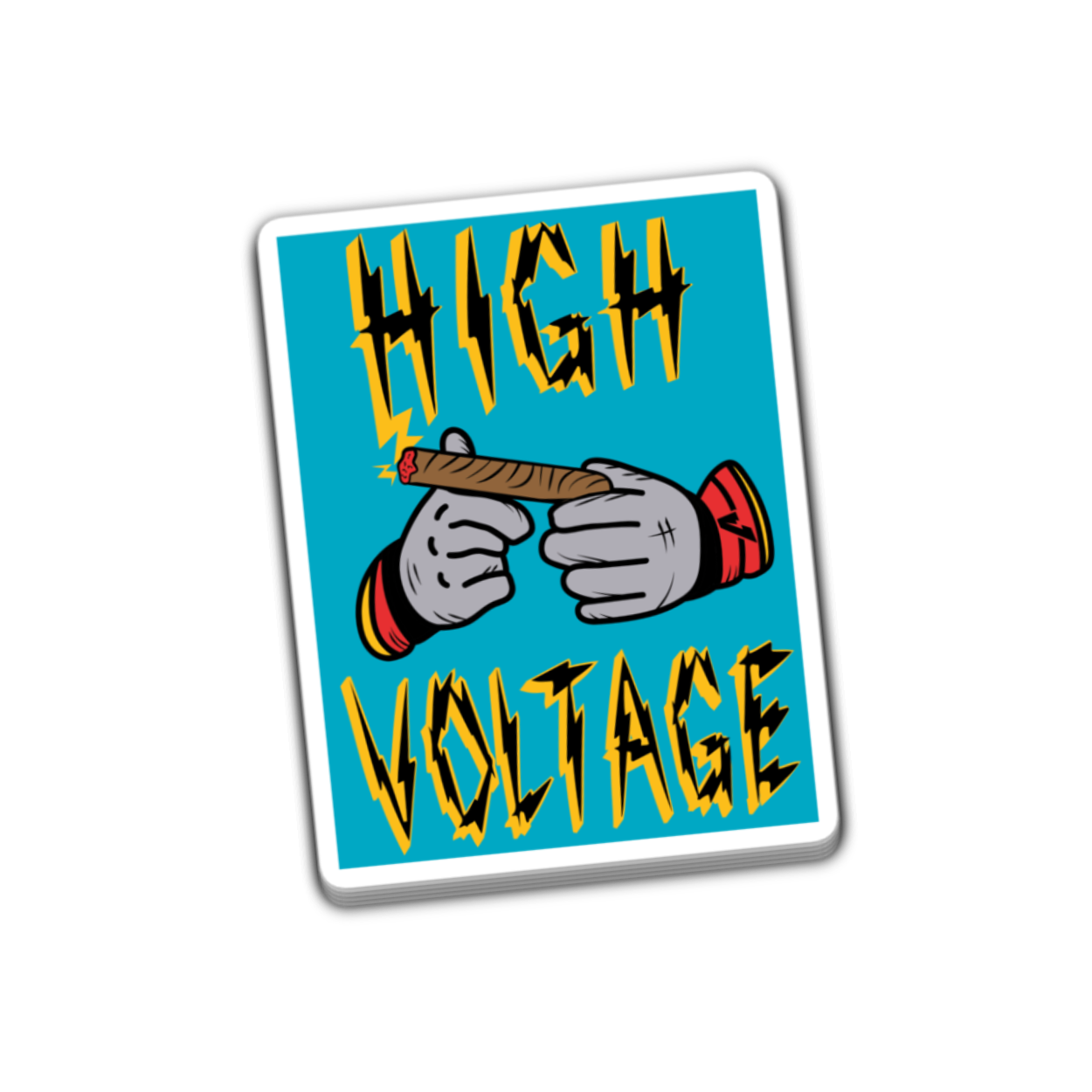High Voltage Sticker 4 Inch Decal