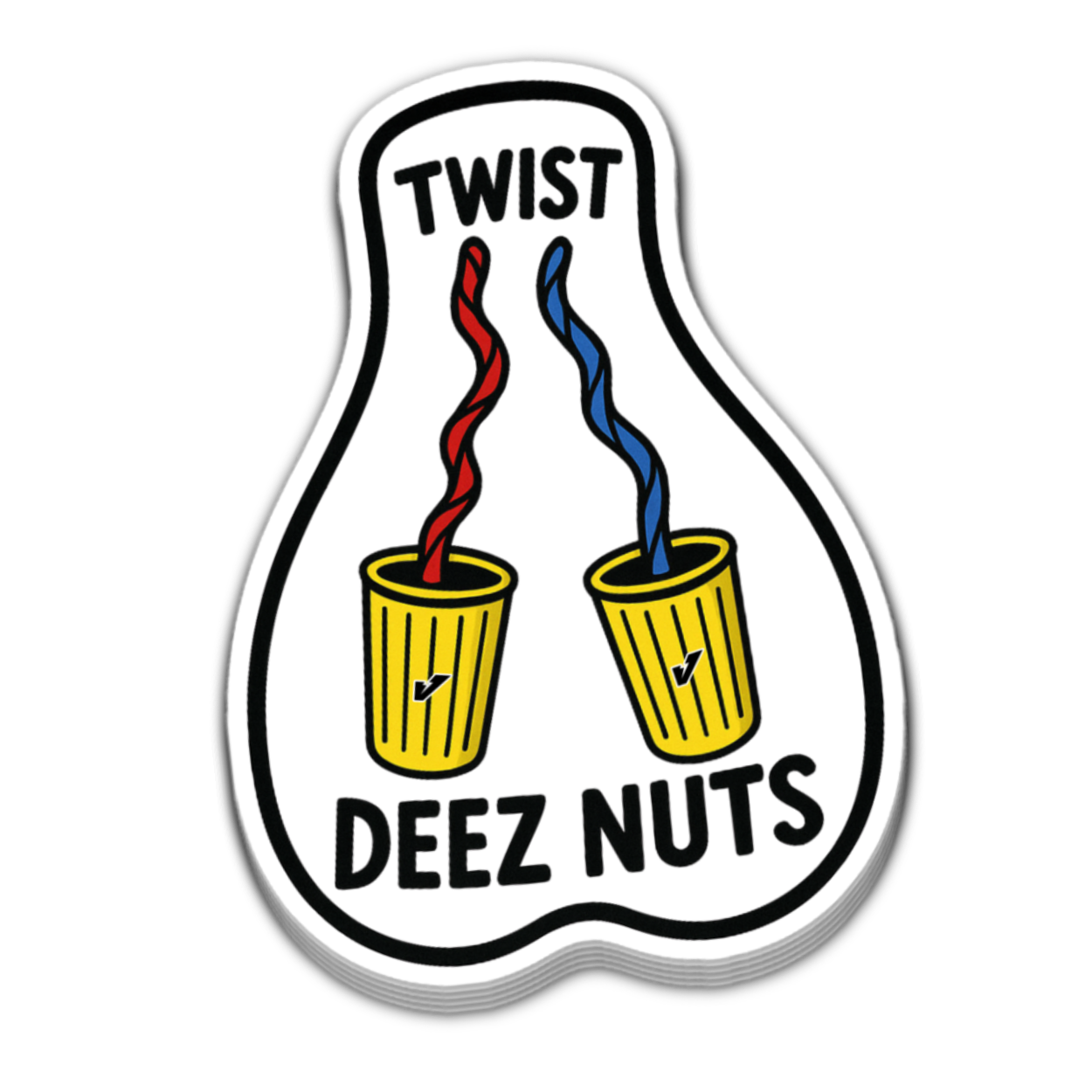 Twist Deez Nuts Stickers Mix & Match