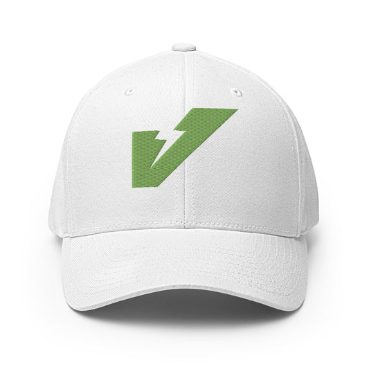 The VoltMaster Shatter Green (Flexfit 6277 Structured Twill Cap)