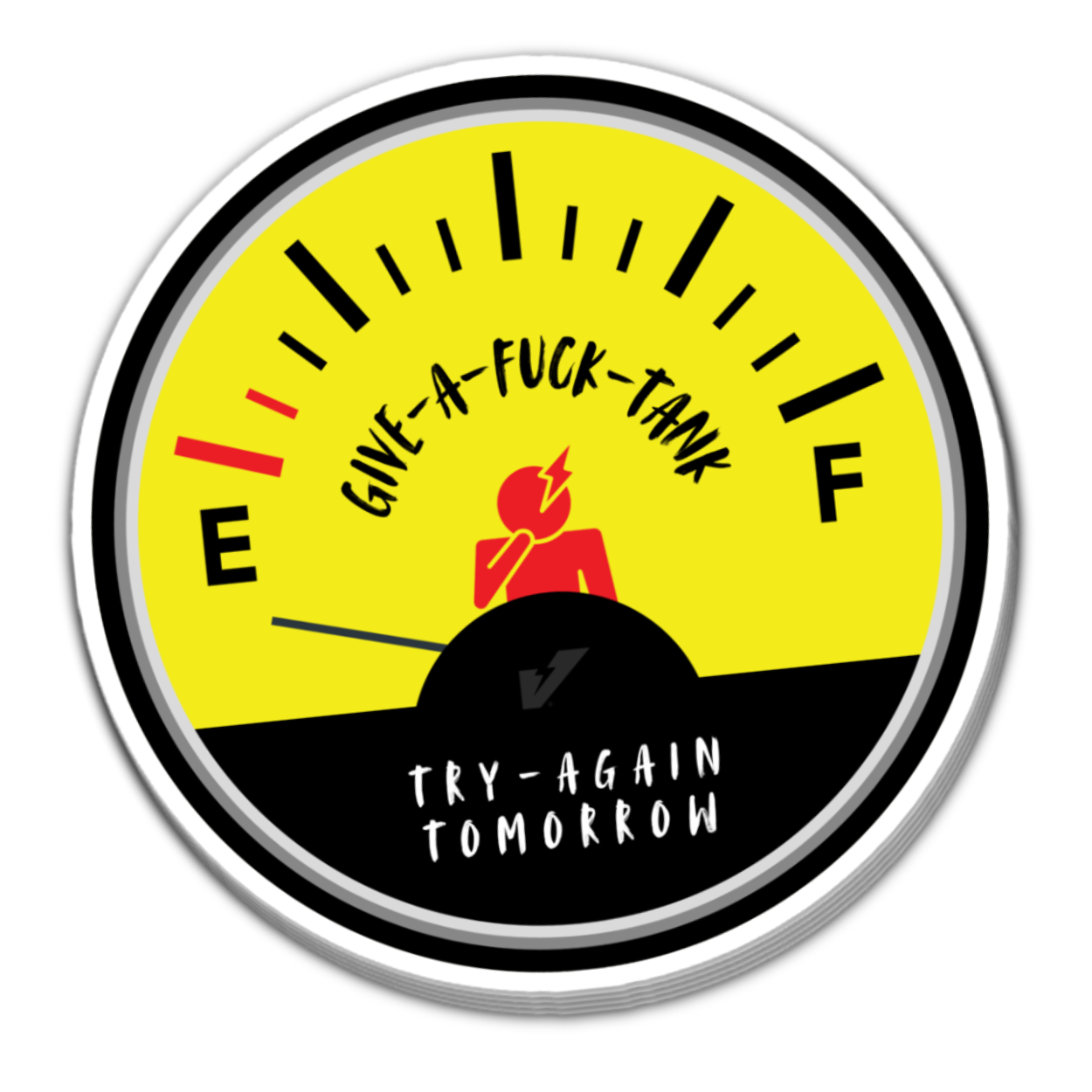 Give-A-F*ck Tank Sticker 5.5 Inch Decal