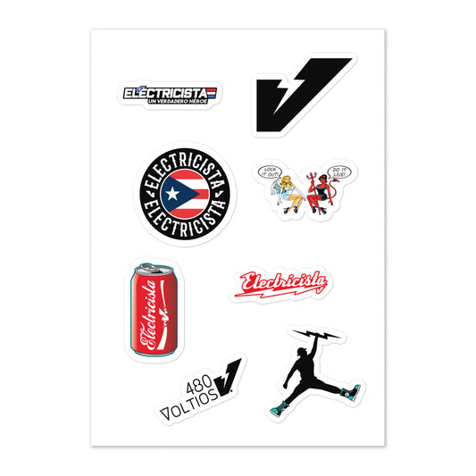 SparkMaster Sticker Sheet Collection: Electrician Essentials