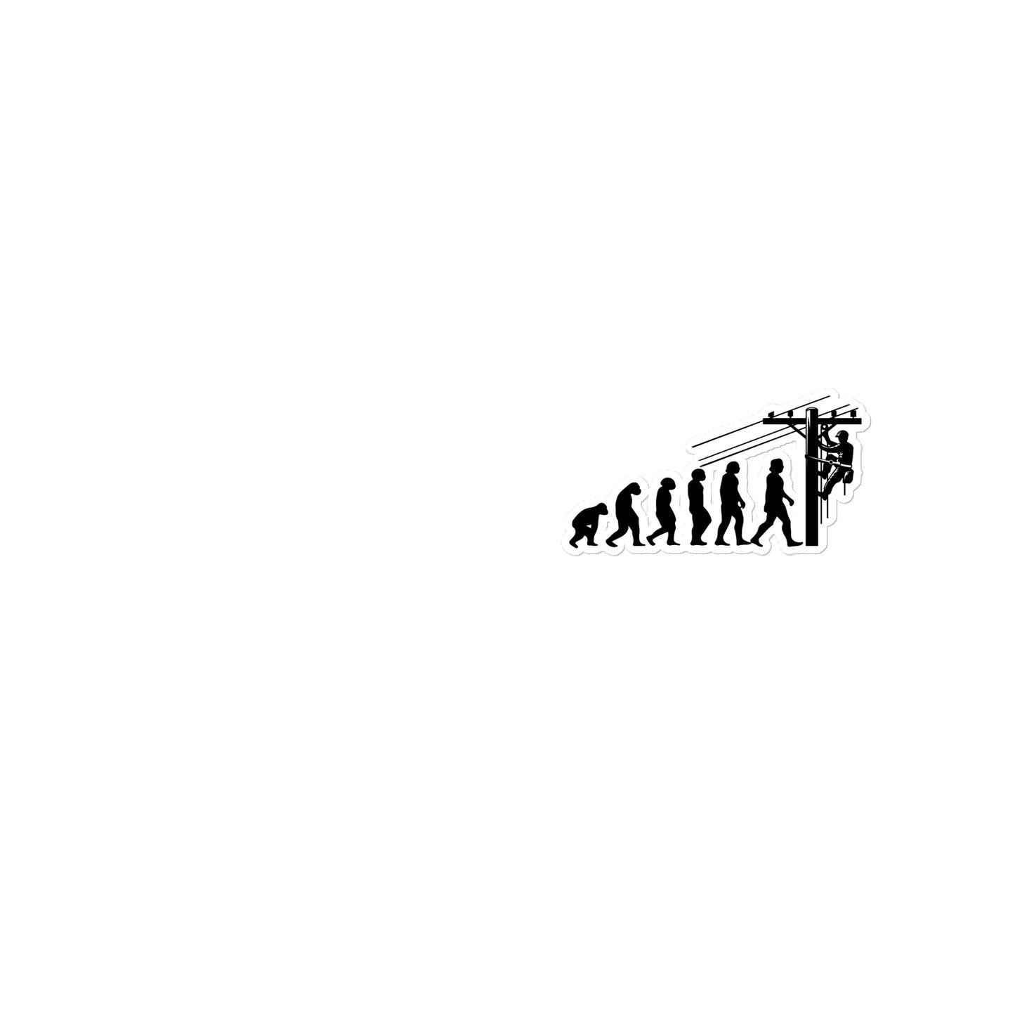 Lineman Evolution Sticker 3 Inch Decal