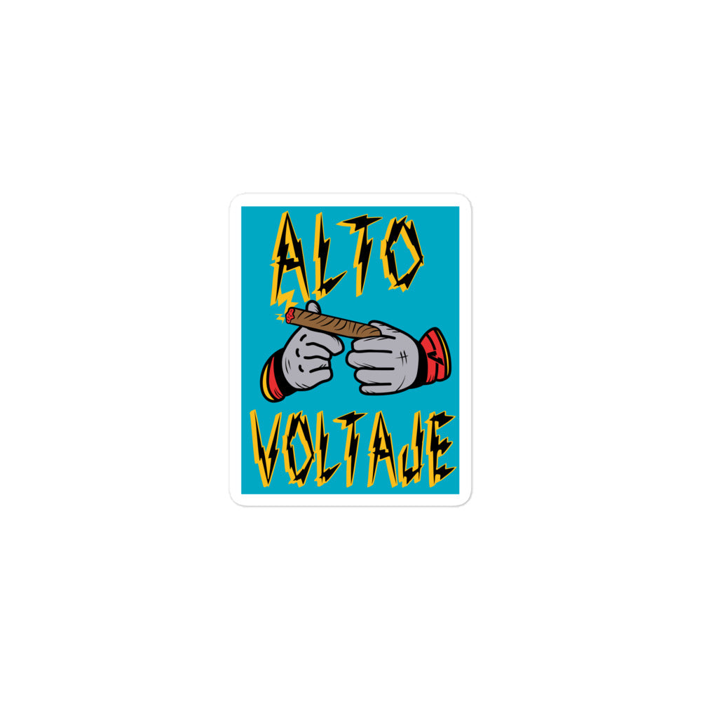 High Voltage Stickers Spanish 3 Inch Decal