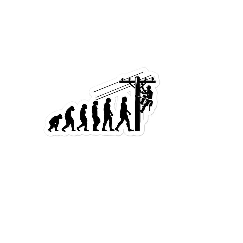 Lineman Evolution Sticker 3 Inch Decal