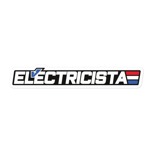 Electrician Super Hero Spanish Stickers