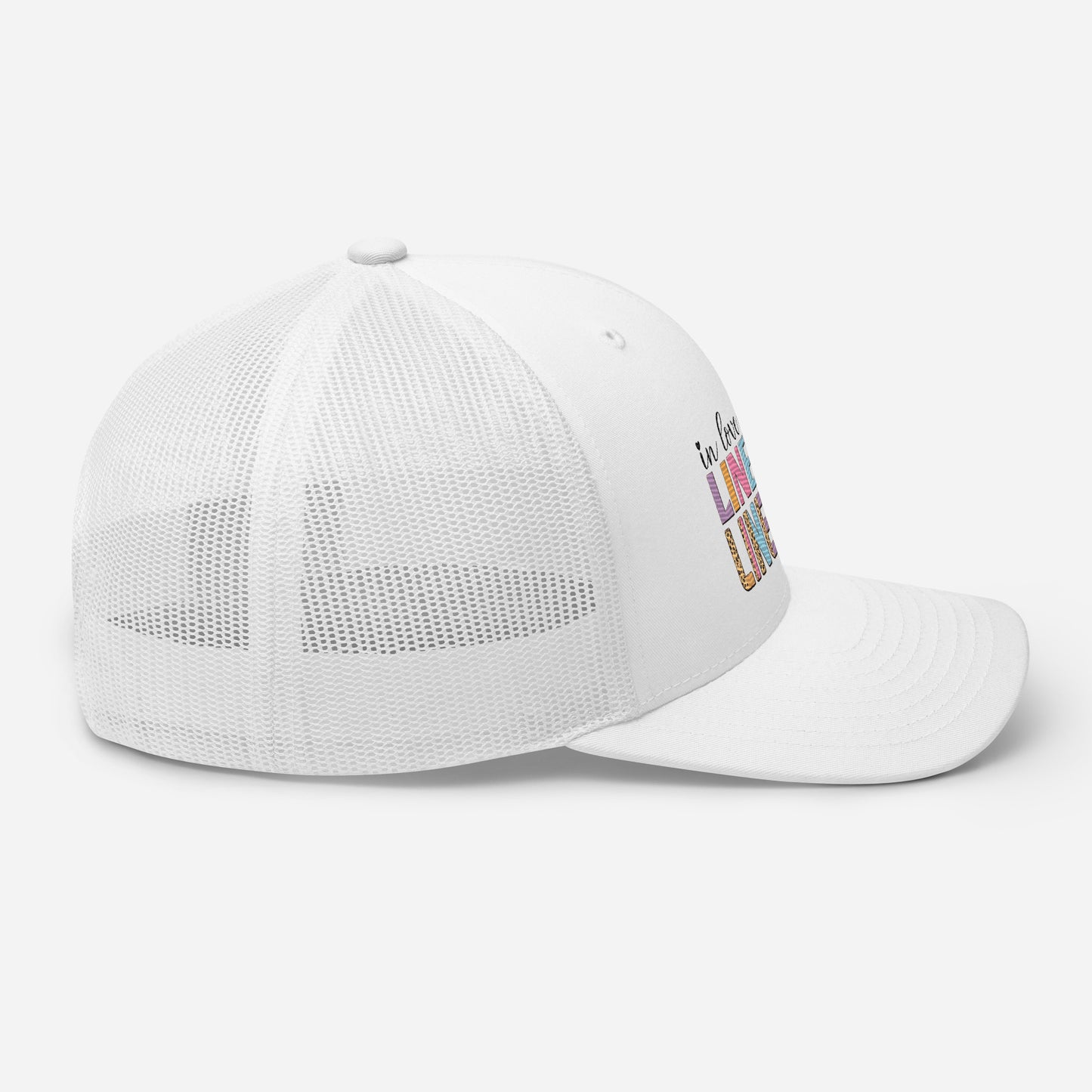 In Love with a Lineman Trucker Cap