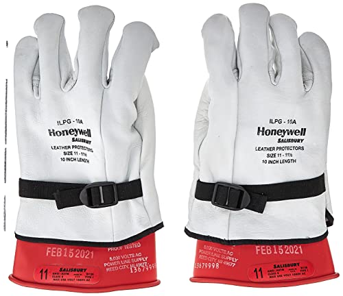 OTC 3991-12 Large Hybrid Electric Safety Gloves, Size Large (1 pair) , White