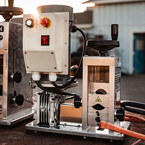 StripMeister E1000 Wire Stripper Machine - Wire Stripping Machine Hassle-Free Copper Wire Strippers, Secret Wire Stripper Tool for Recycling Firms, Automatic Electric Wire Strippers up to 1000mcm