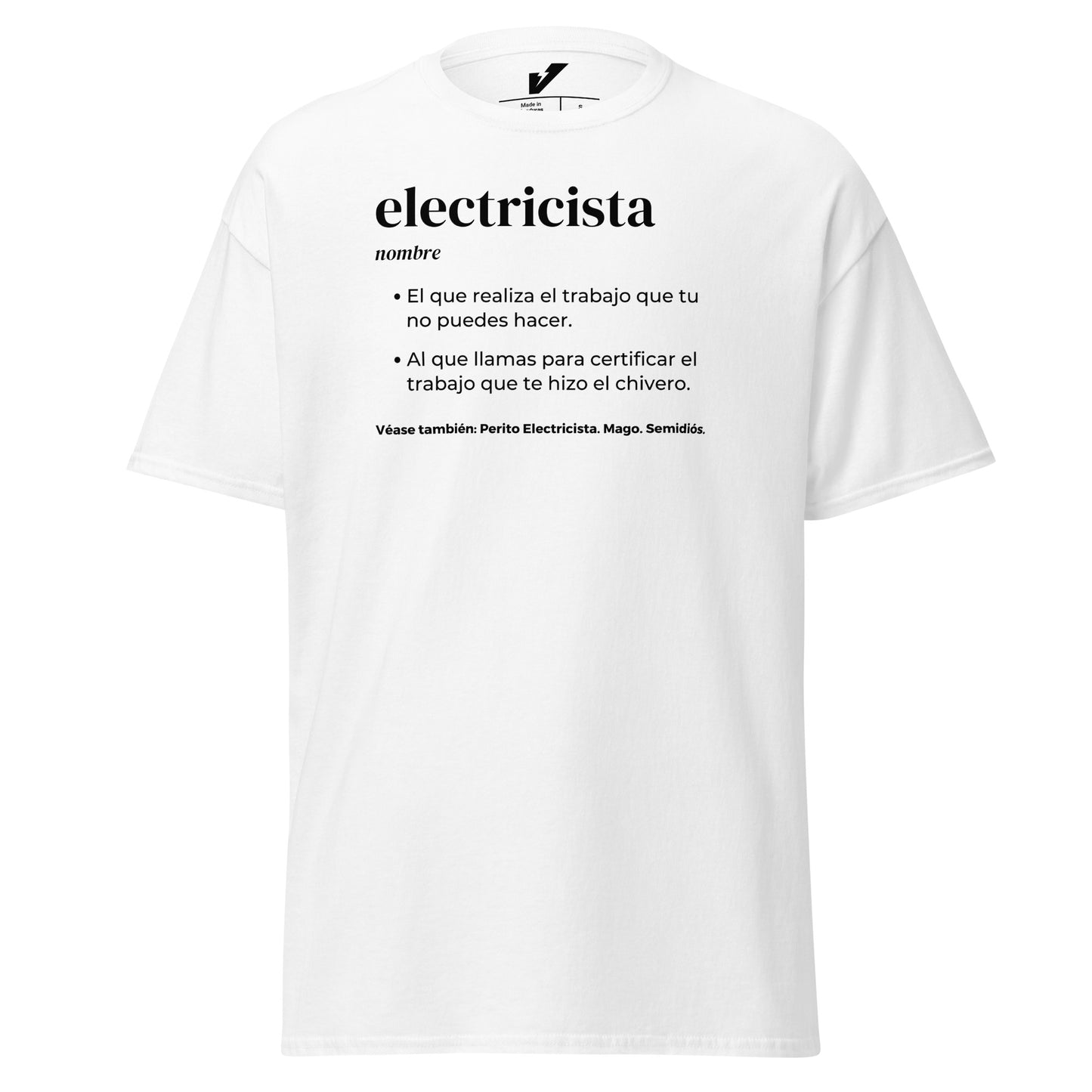 Camiseta Definición de Electricista