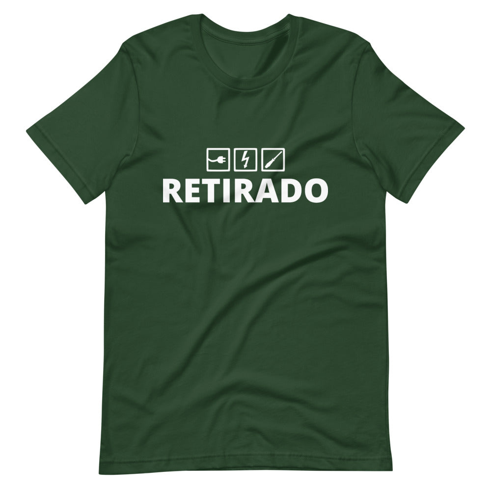 Camiseta Electricista Retirado Manga Corta Unisex
