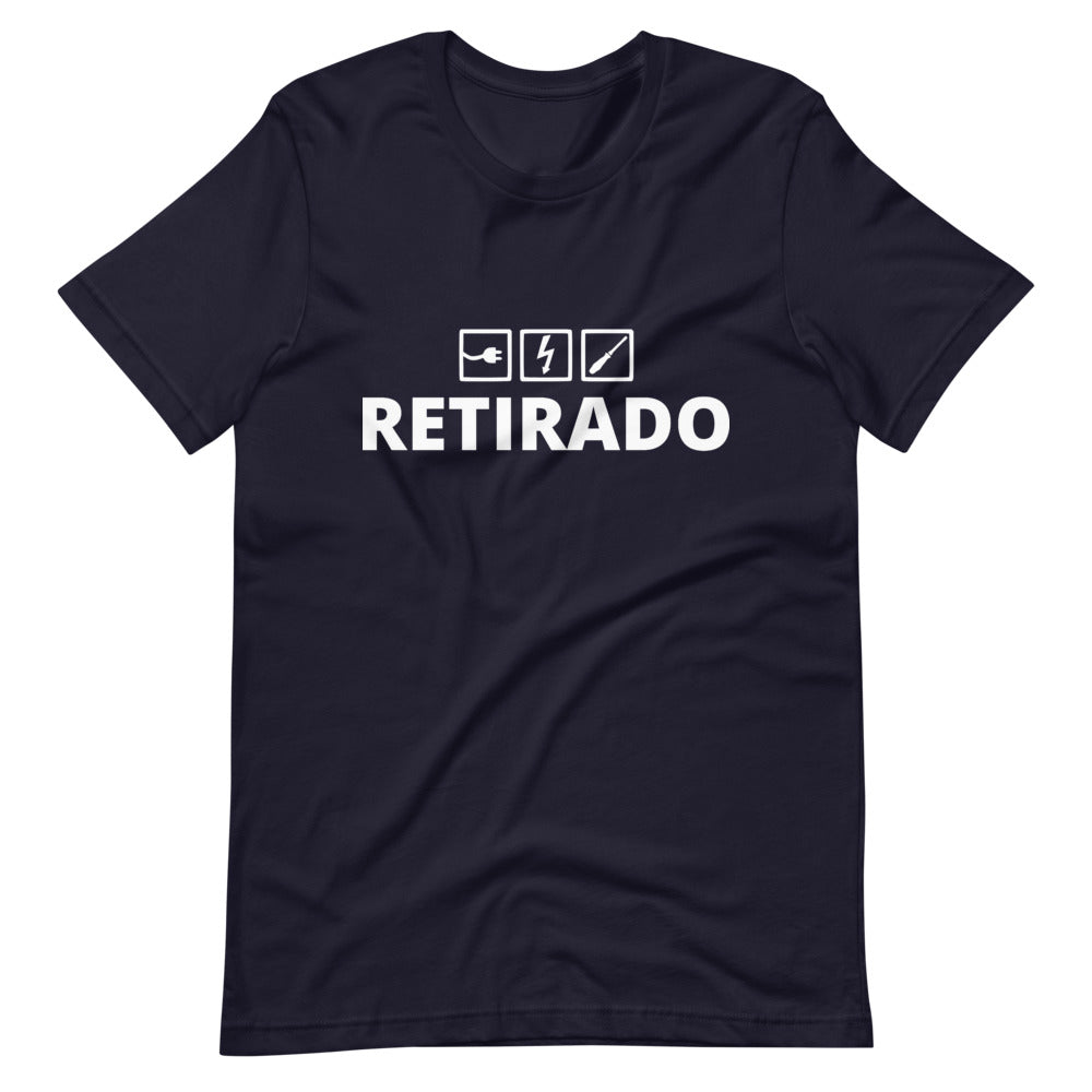Camiseta Electricista Retirado Manga Corta Unisex