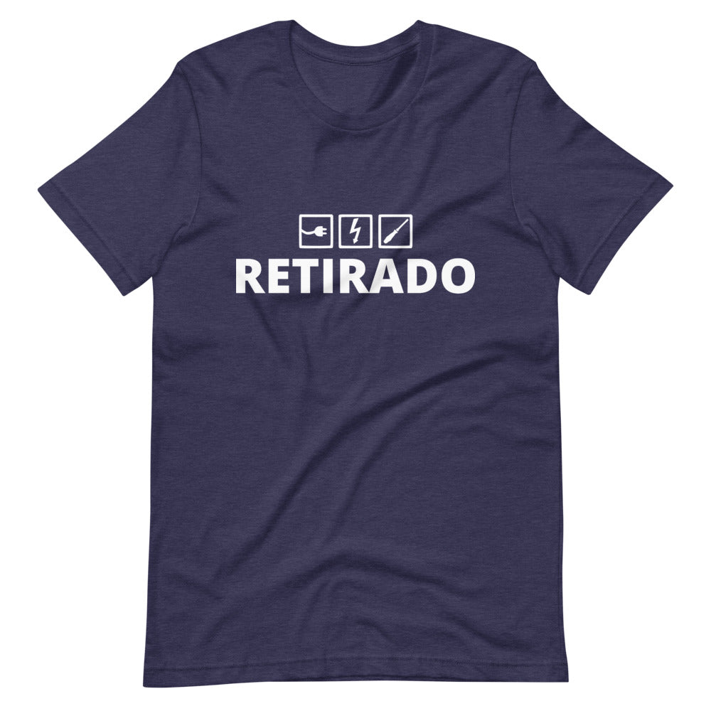 Camiseta Electricista Retirado Manga Corta Unisex