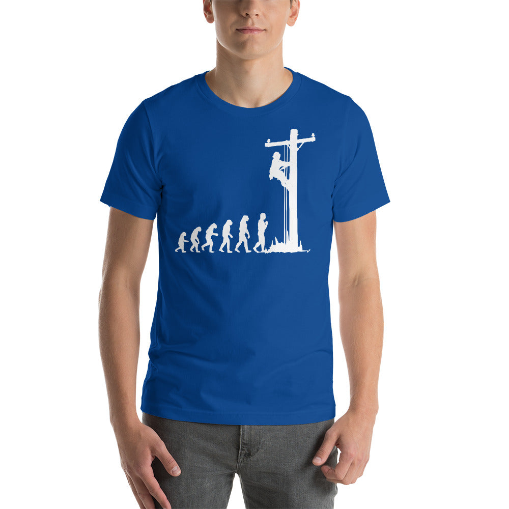 Camiseta unisex de manga corta Evolución Celador de Líneas
