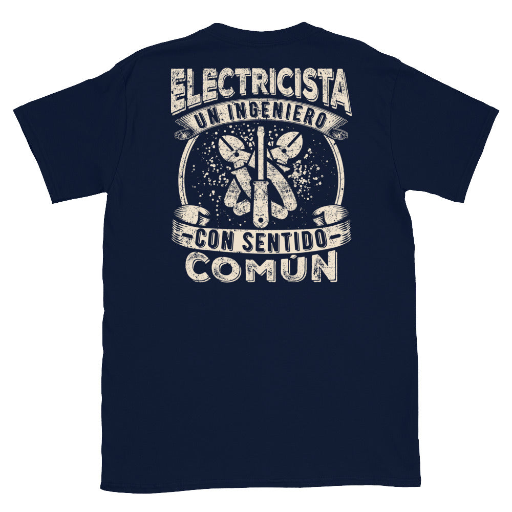 Camiseta unisex Electricista un Ingeniero Bk