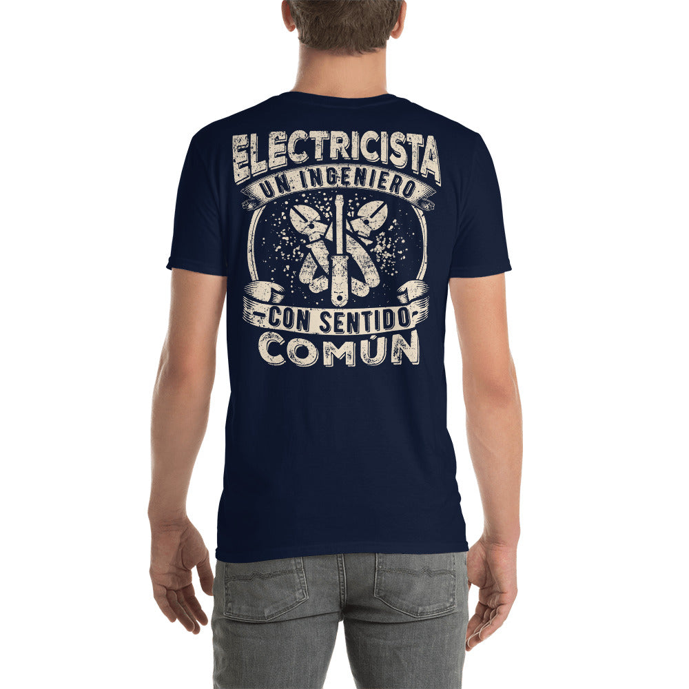 Camiseta unisex Electricista un Ingeniero Bk