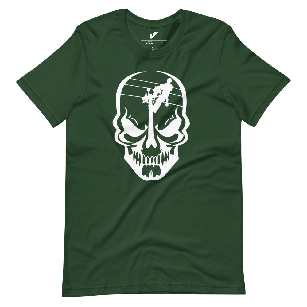 CAMISETA UNISEX CALAVERA FRONTAL LINEMAN