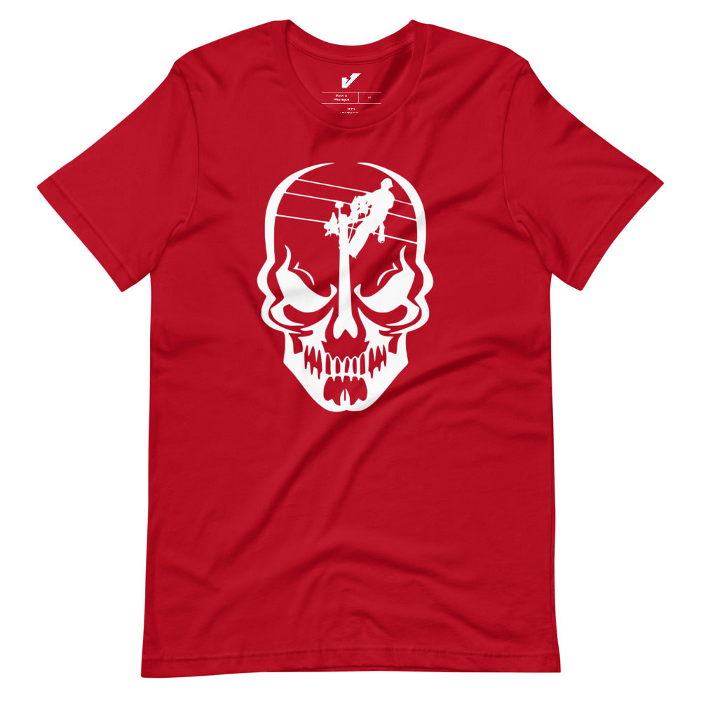 CAMISETA UNISEX CALAVERA FRONTAL LINEMAN