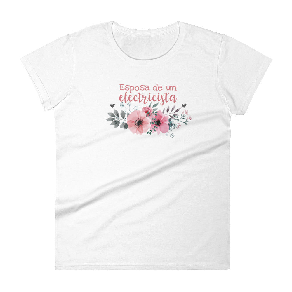 Camiseta Esposa de un Electricista Fashion Fit