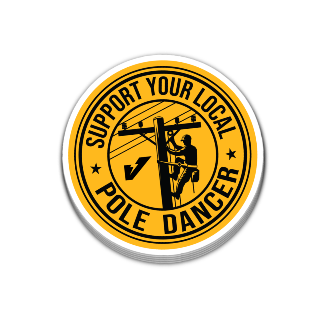 Support Your Local Pole Dancer Sticker 4 Inch Decal