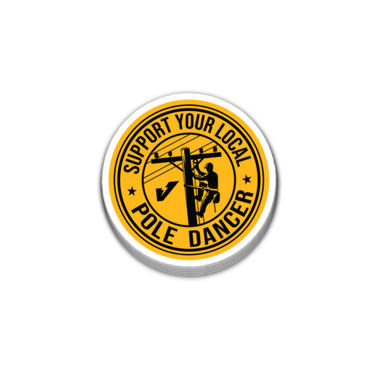 Support Your Local Pole Dancer Sticker 3 Inch Decal