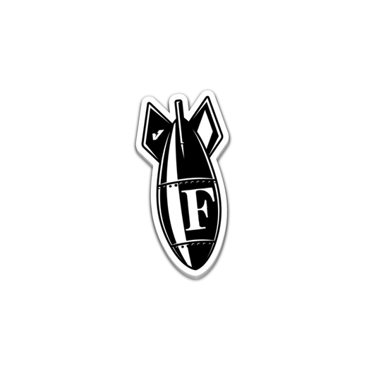 F-Bomb Zap Sticker 3 Inch Decal
