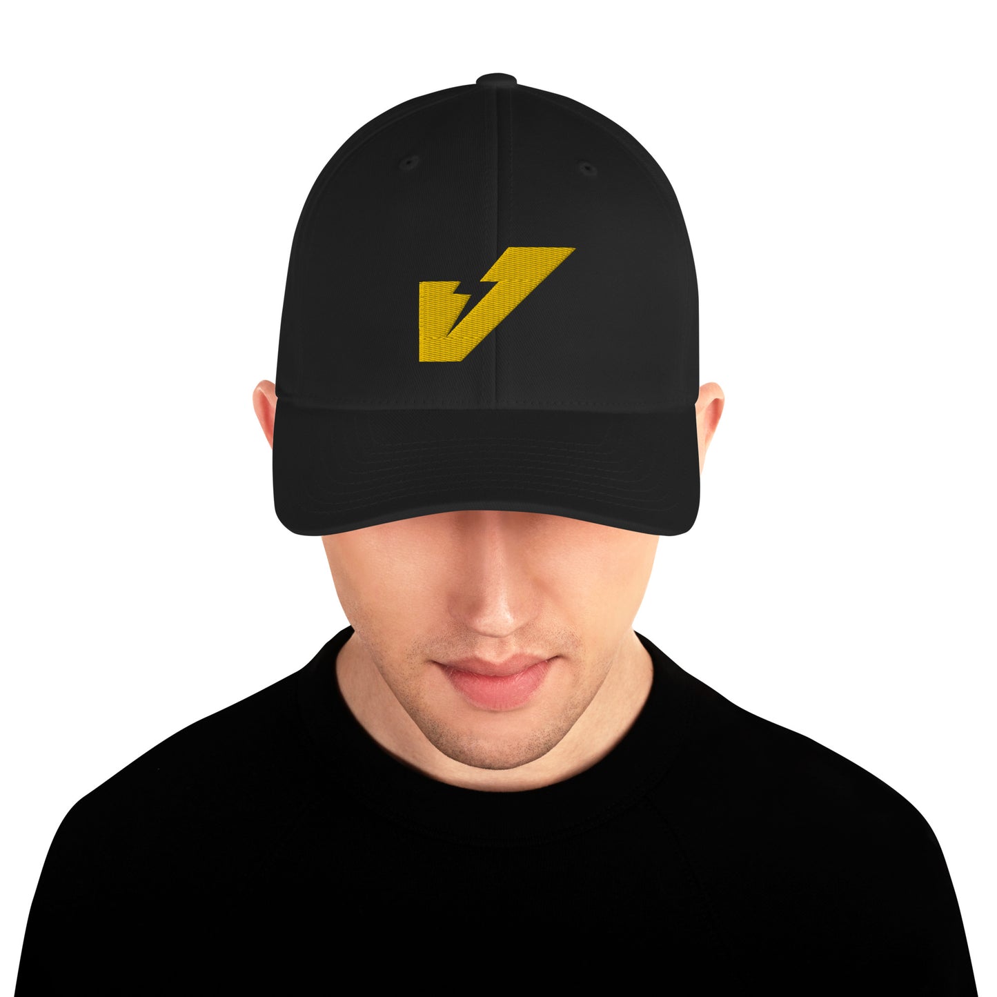 The VoltMaster Flare Yellow (Flexfit 6277 Structured Twill Cap)