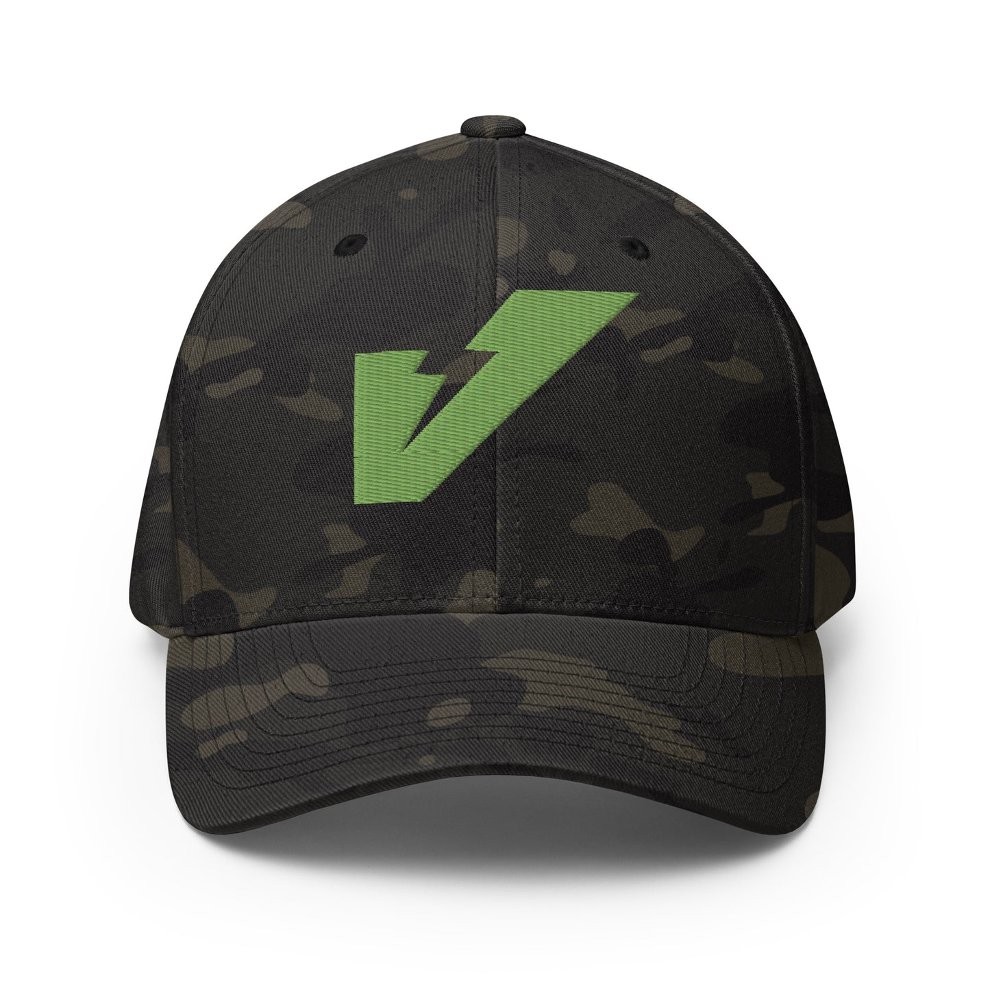 The VoltMaster Shatter Green (Flexfit 6277 Structured Twill Cap)