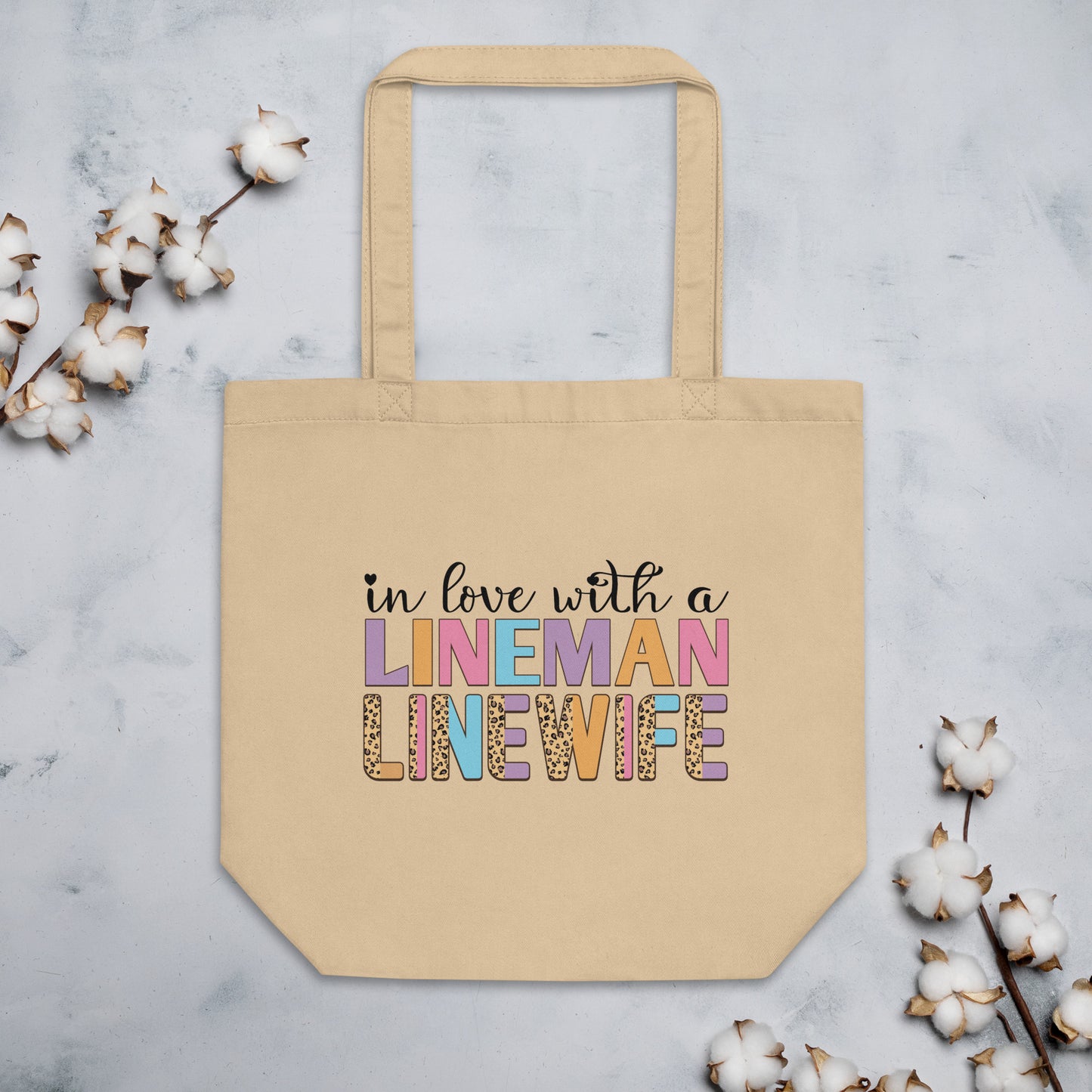 In Love with a Lineman Eco Tote Bag