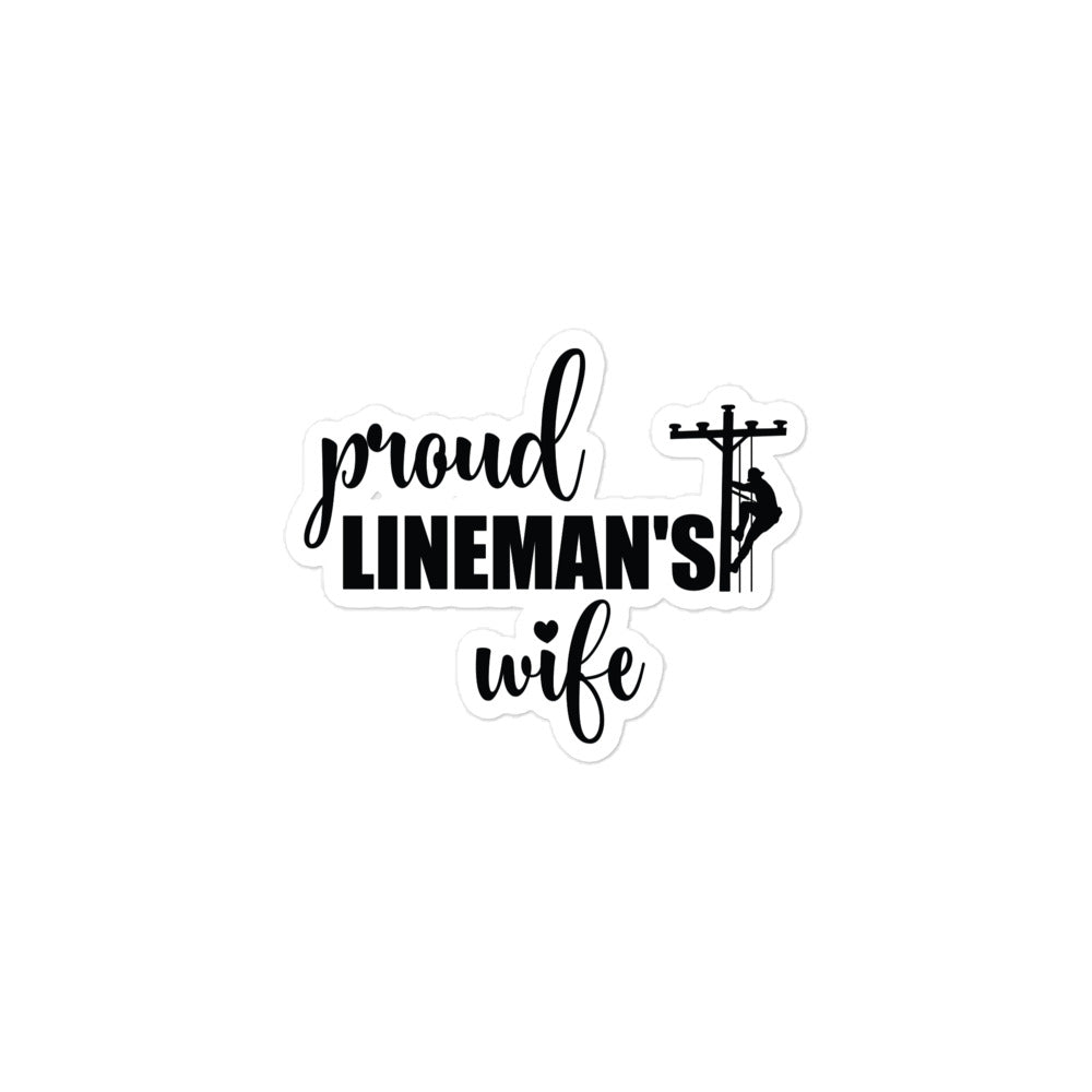 Proud Lineman's Wife Stickers