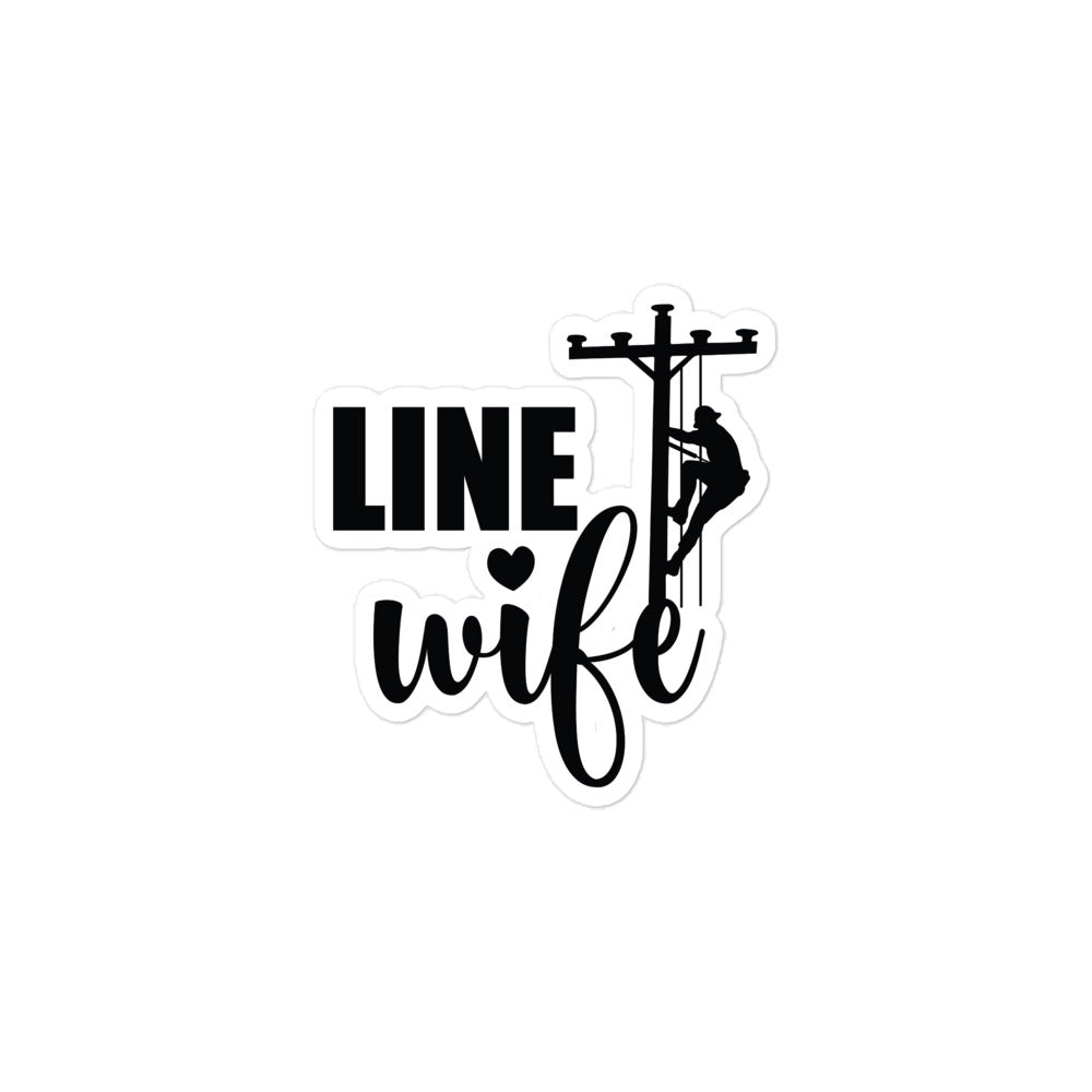 Line Wife Lineman Climbing Stickers