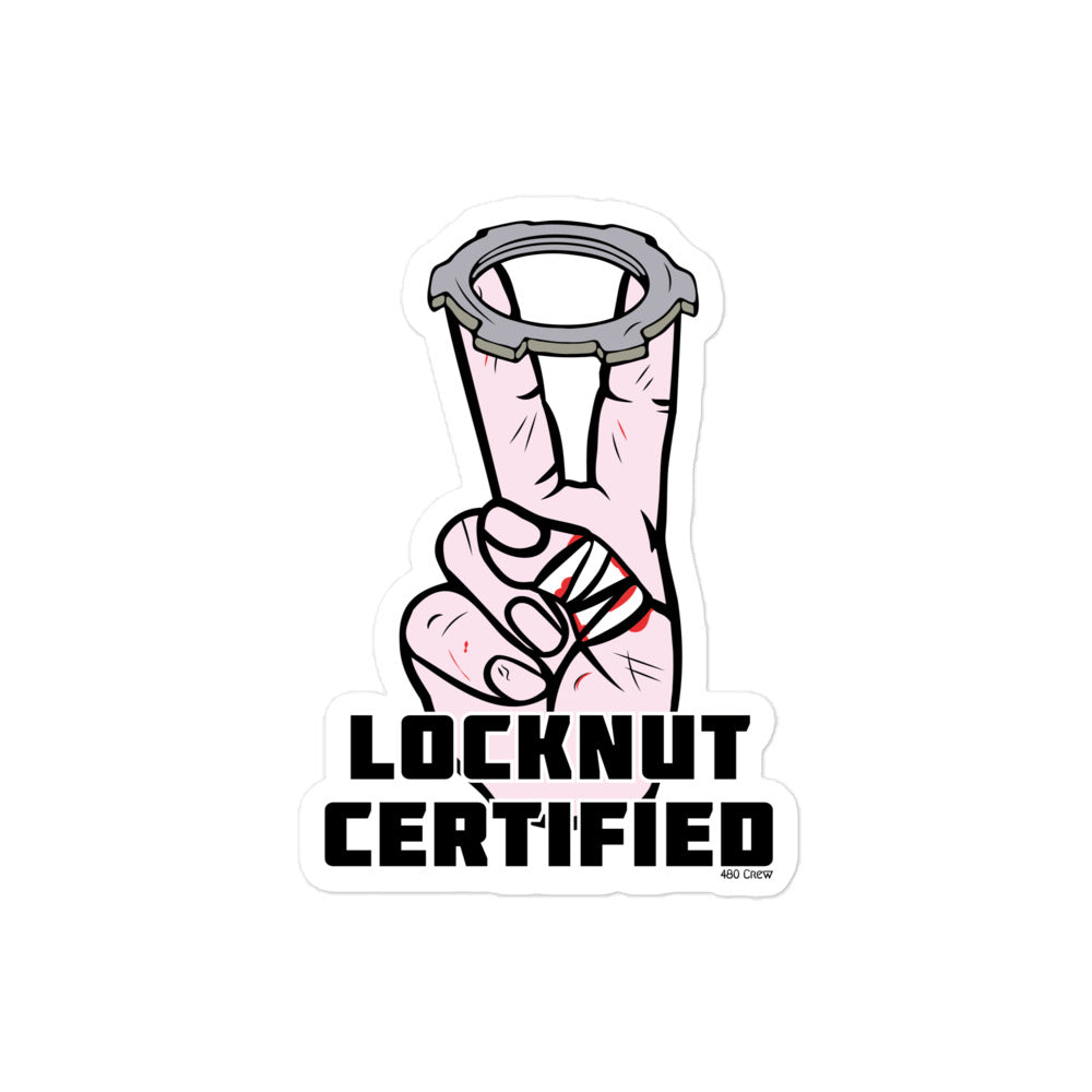 Locknut Certified Stickers