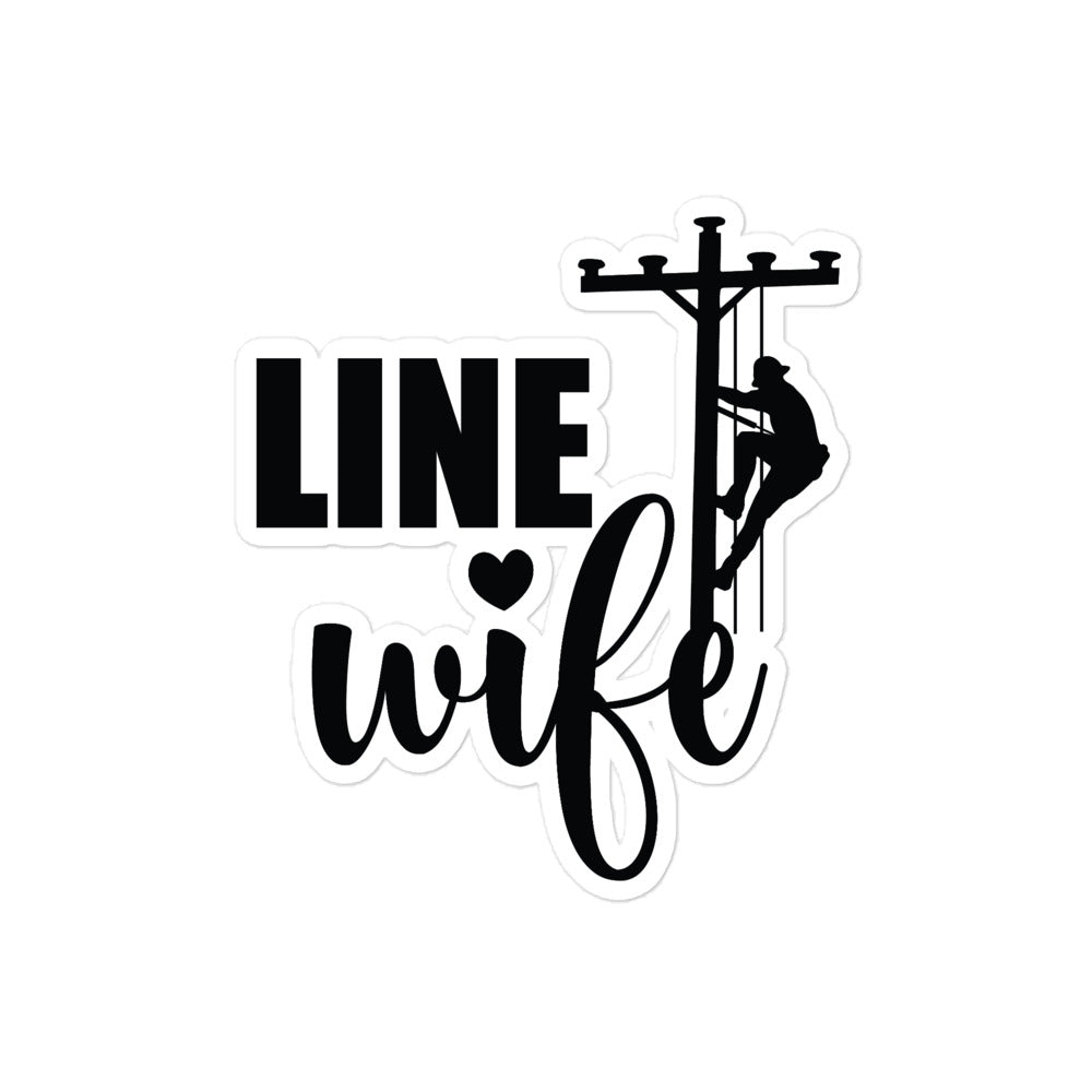 Line Wife Lineman Climbing Stickers