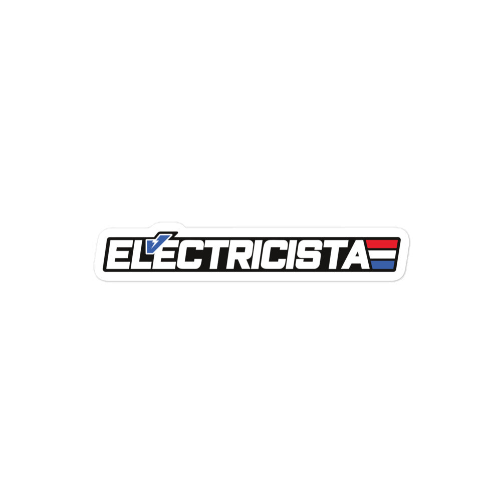 Electrician Super Hero Spanish Stickers