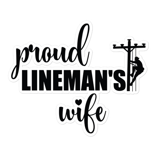 Proud Lineman's Wife Stickers