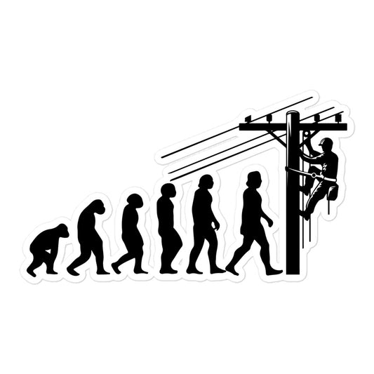 Lineman Evolution Sticker 3 Inch Decal