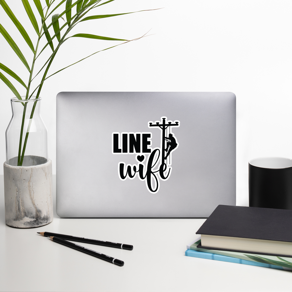 Line Wife Lineman Climbing Stickers