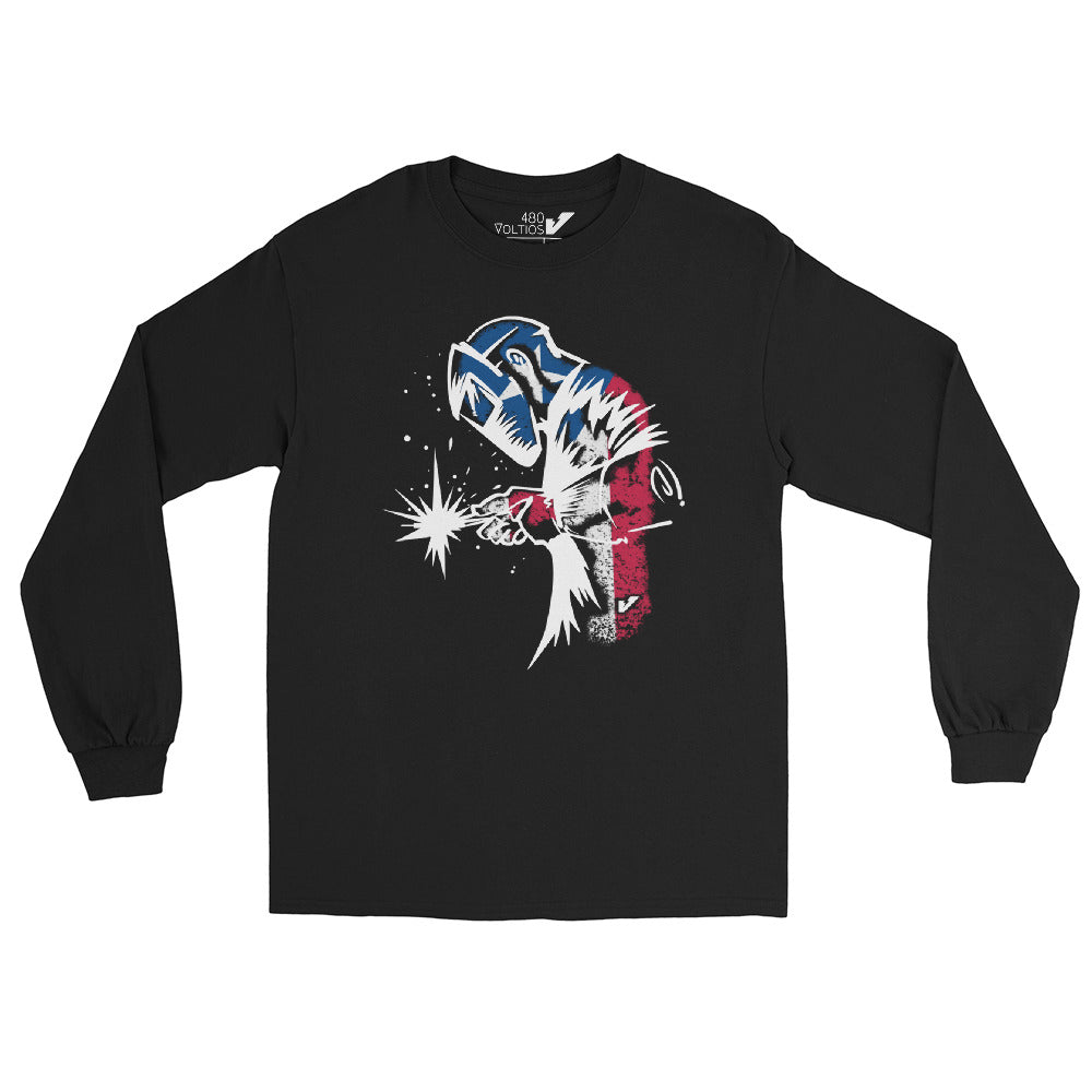 Puerto Rico Spark Welder Long Sleeve T-Shirt