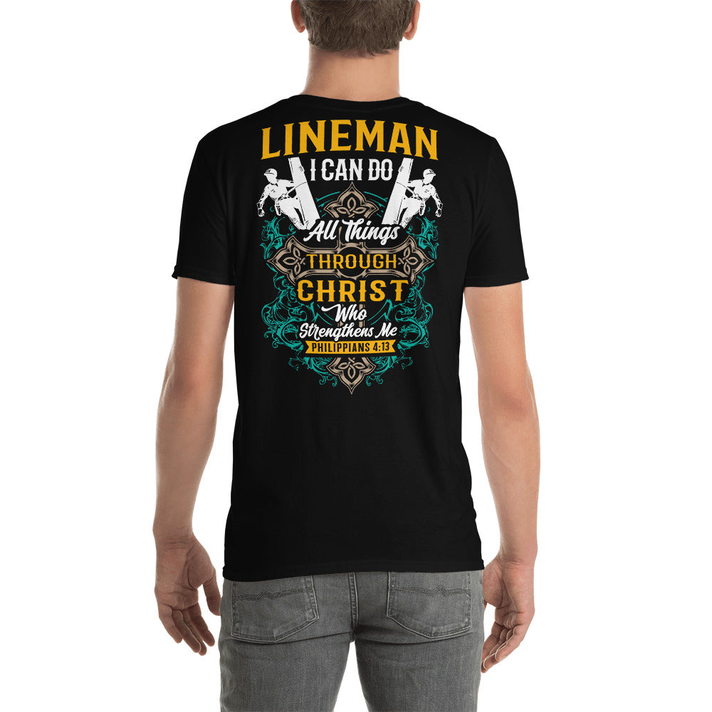 I Can Do All Things Lineman T-Shirt