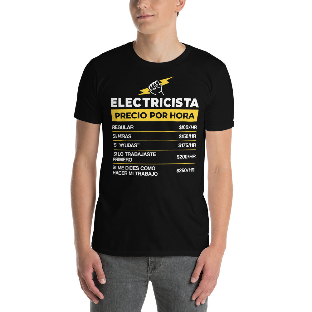 Electrician Hourly Rate T-Shirt Spanish