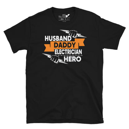 Husband Daddy Electrician Hero T-Shirt