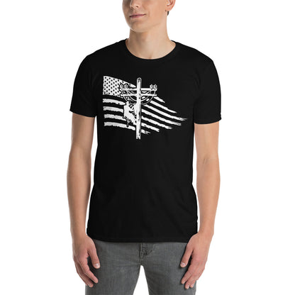 Lineman American Flag T-Shirt