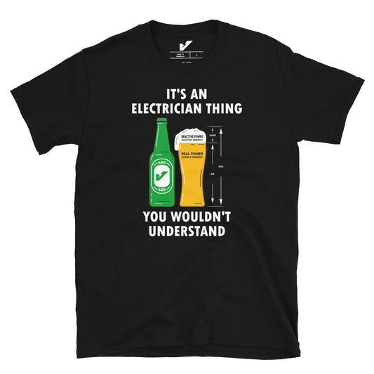 Power Factor Beer Electrician T-Shirt