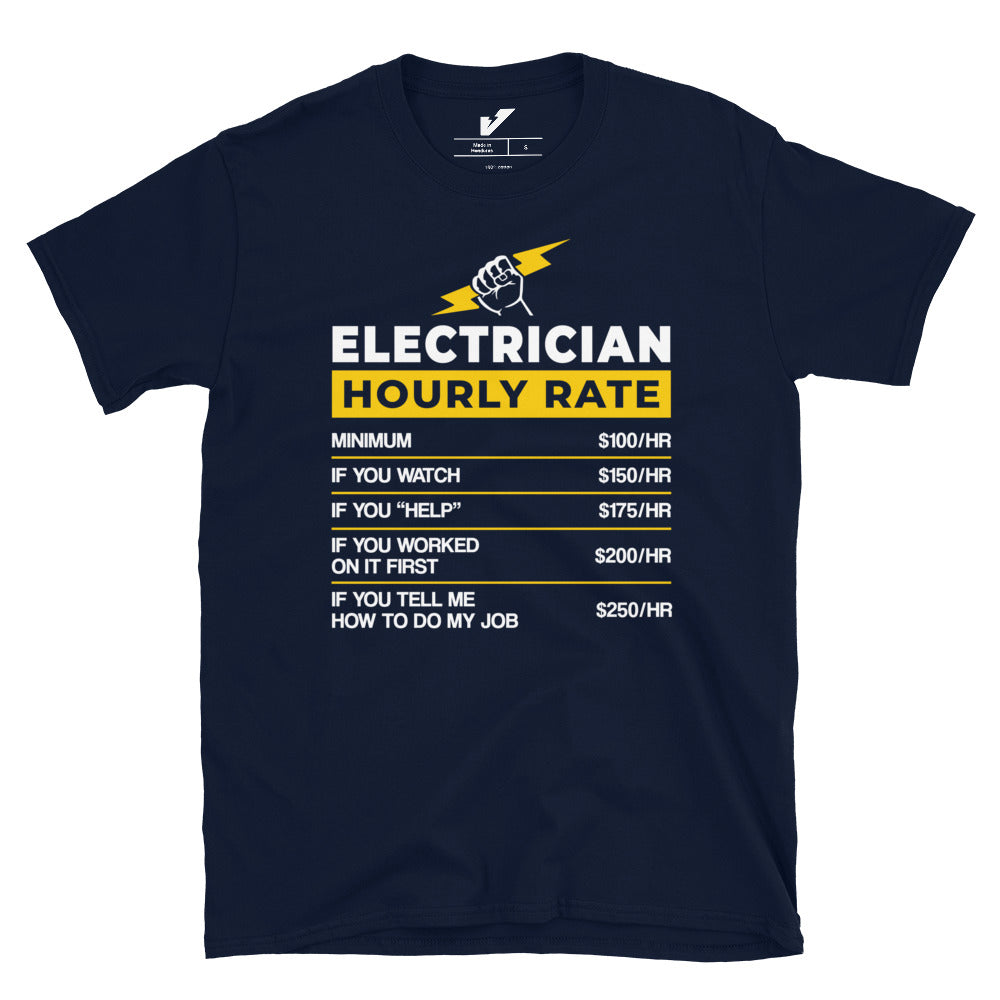 Electrician Hourly Rate T-Shirt