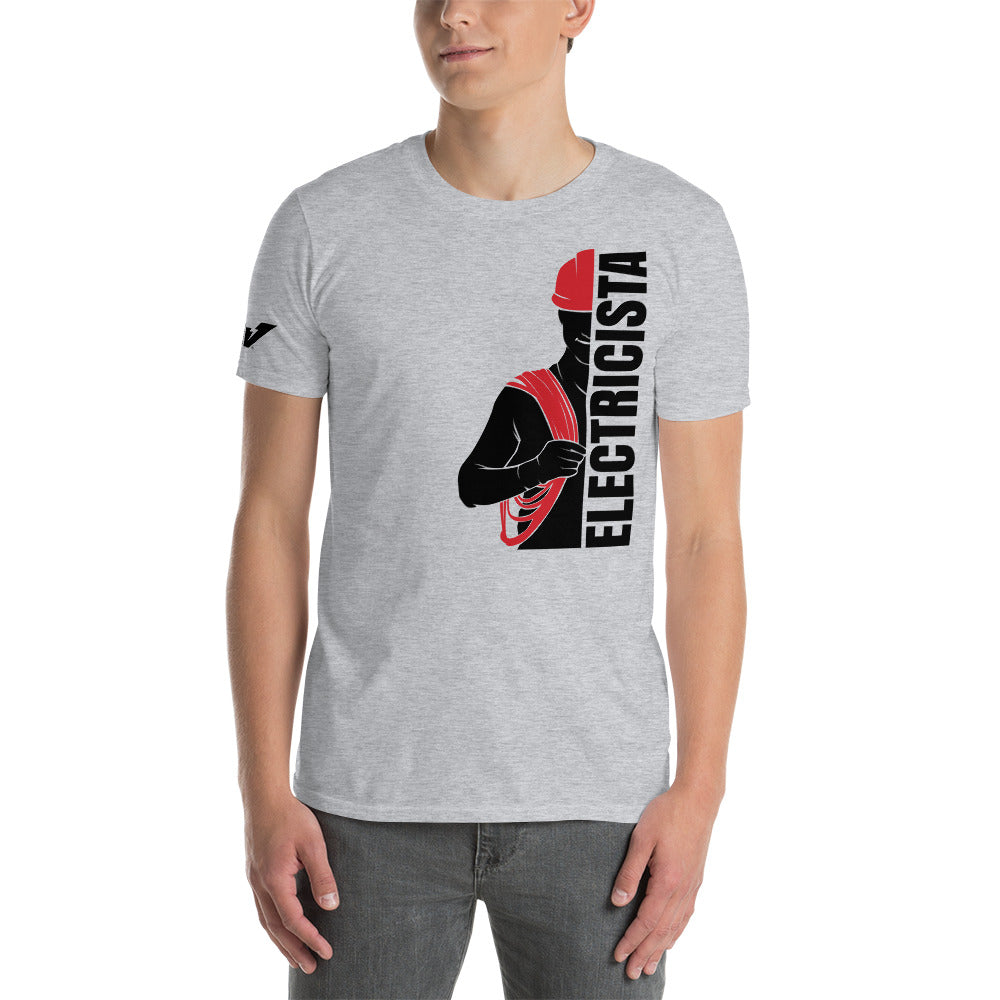 Electrician with Electrical Cable T-Shirt Spanish