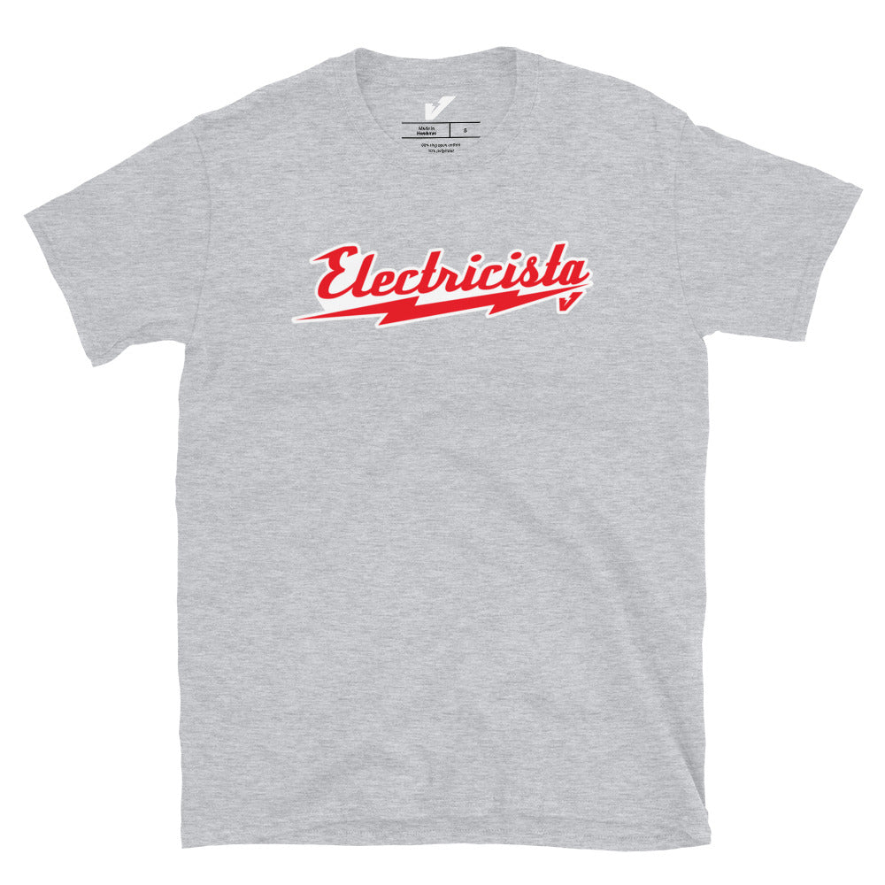 Electrician Red Font 480VoltGear Unisex T-Shirt Spanish