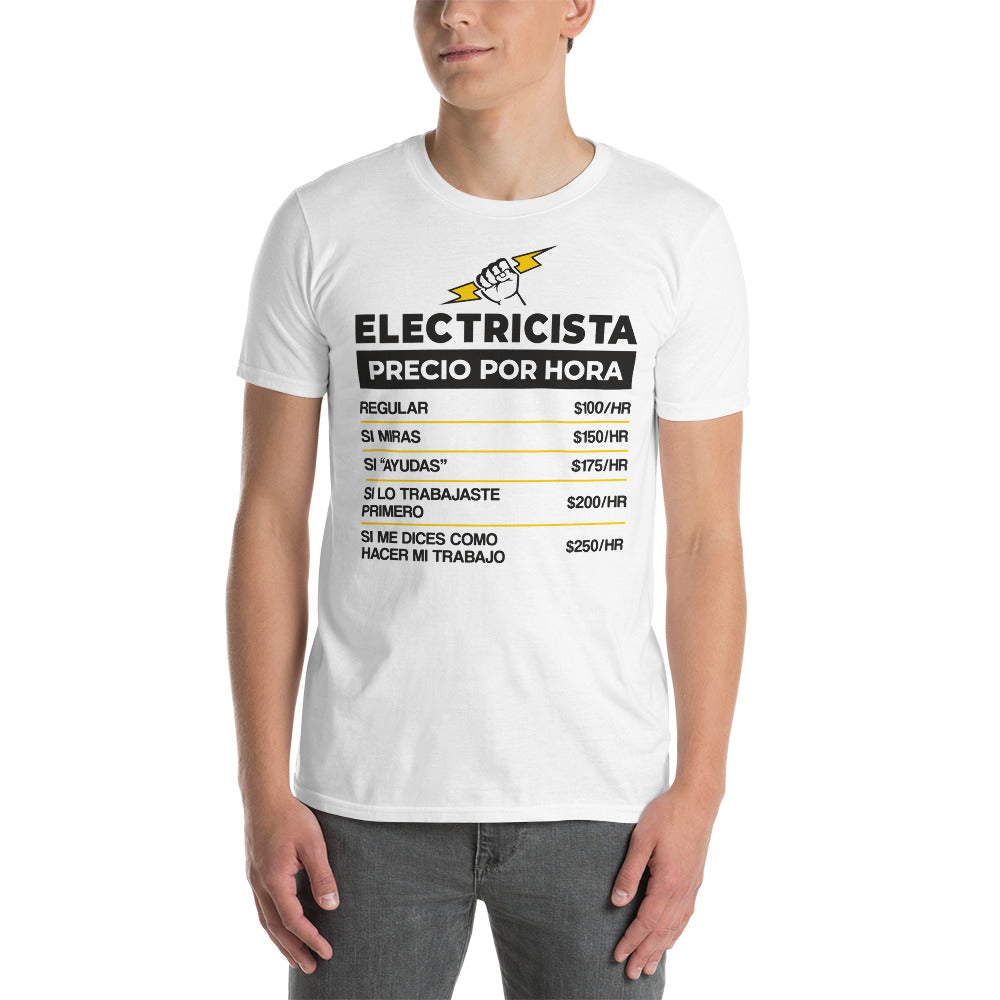 Electrician Hourly Rate T-Shirt Spanish