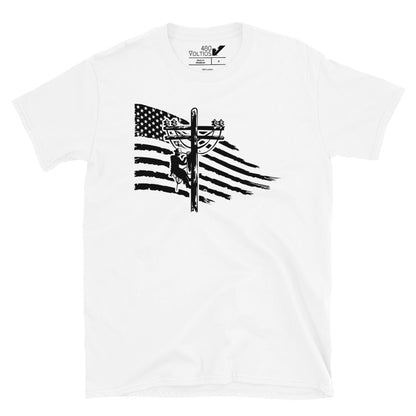 Lineman American Flag T-Shirt